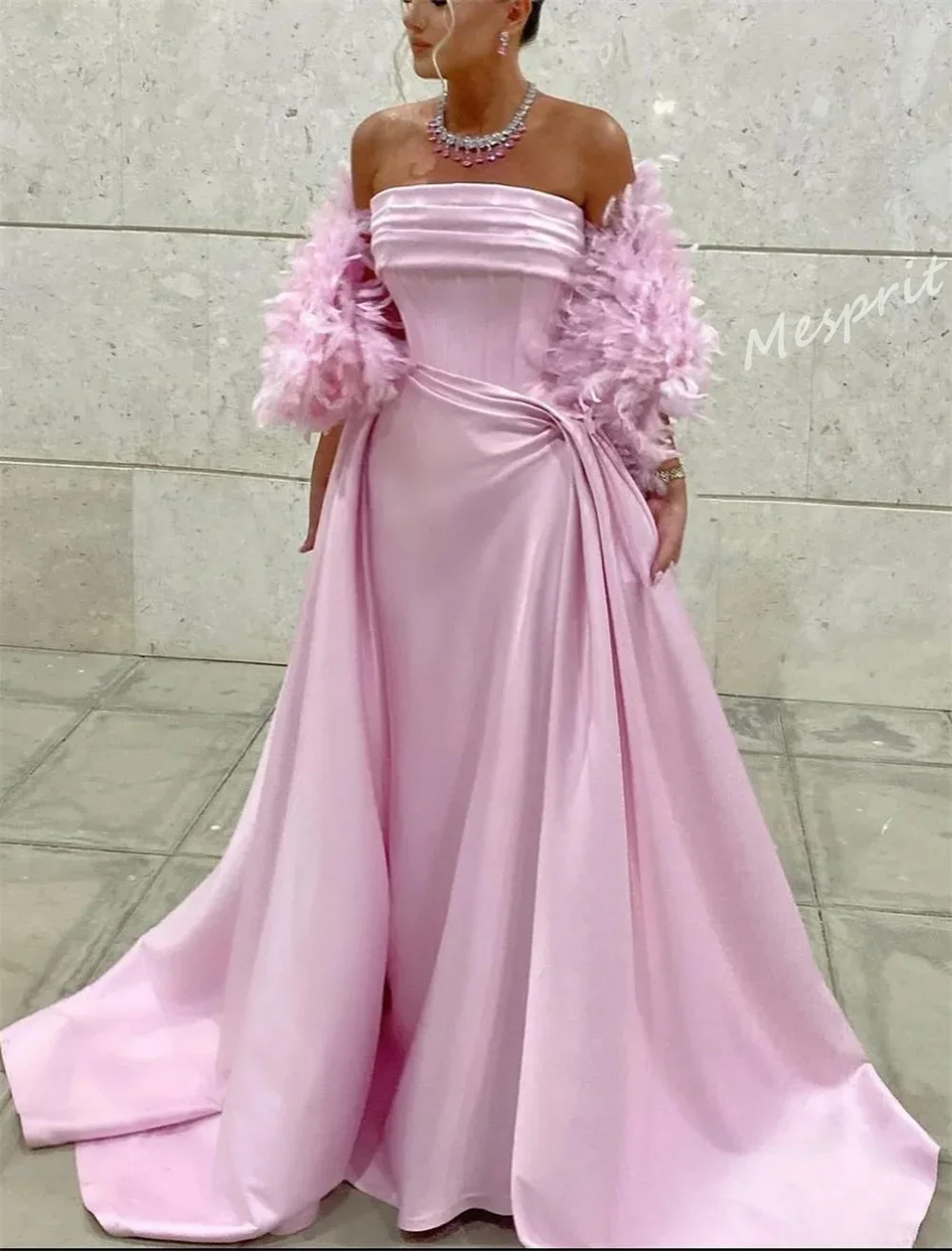 Customized Jiayigong Jersey Draped Pleat Homecoming A-line Off-the-shoulder Bespoke Occasion Gown Long Dresses Saudi Arabia