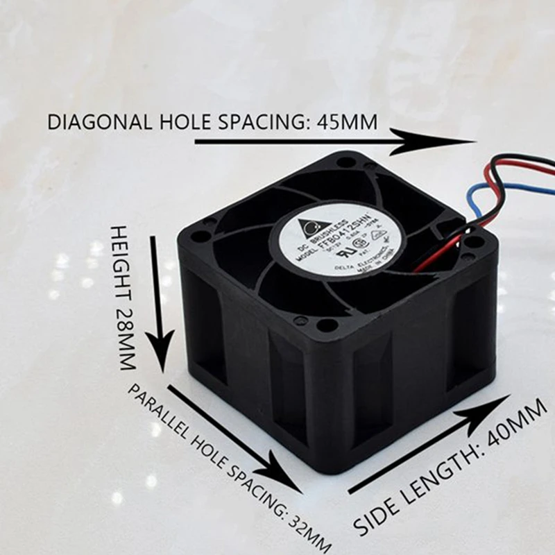 5PCS FFB0412SHN 4028 4Cm 12V 0.60A Micro-Violent Air Flow Fan 40X40X28MM Cooler Fan For ANTMINER AWP8 PSU Cooling Fan