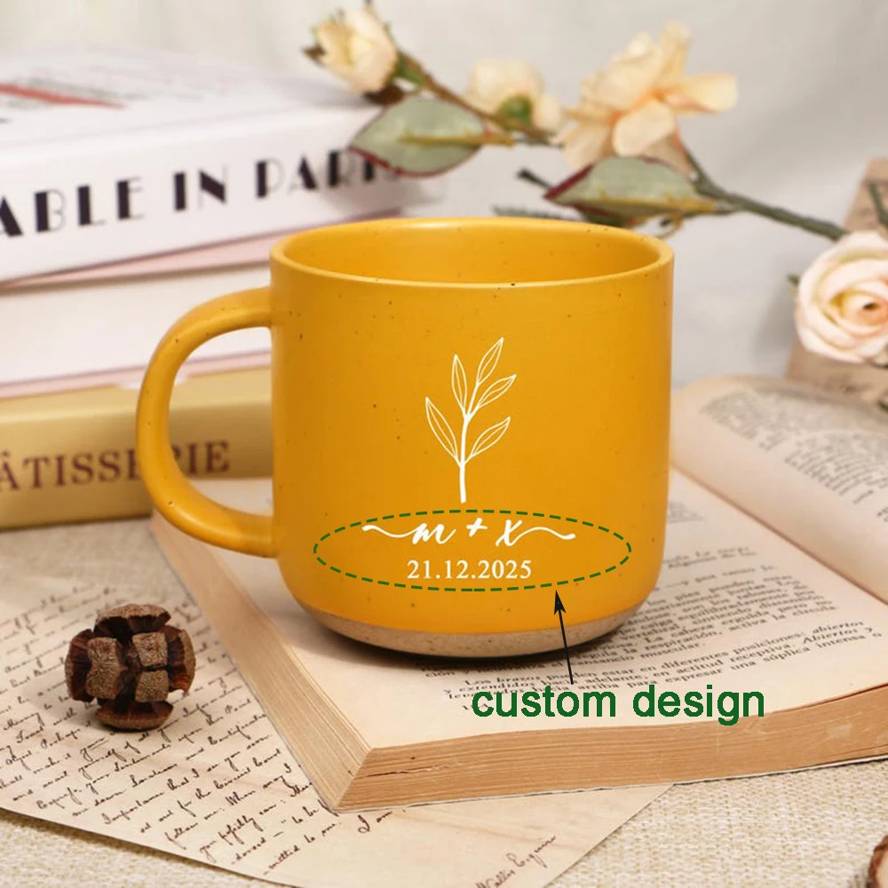 

Personalized Ceramic Cup with Custom Name Couple Wedding Anniversary Gift New Home Gift for Newlyweds Unique Customized Present