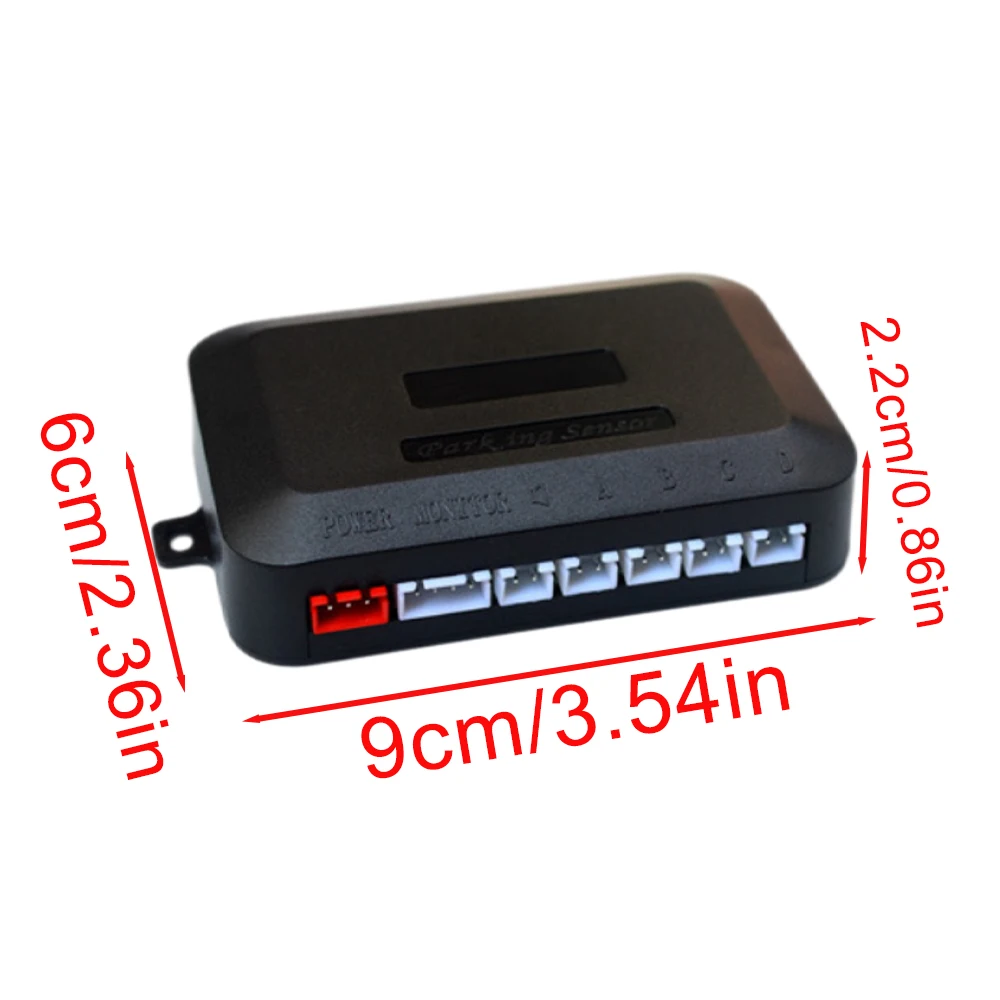 SUVs Buzzer Car Reversing Radar  Parking Sensor Kit  such as cars Sound Alarm Indicator Probe System  White