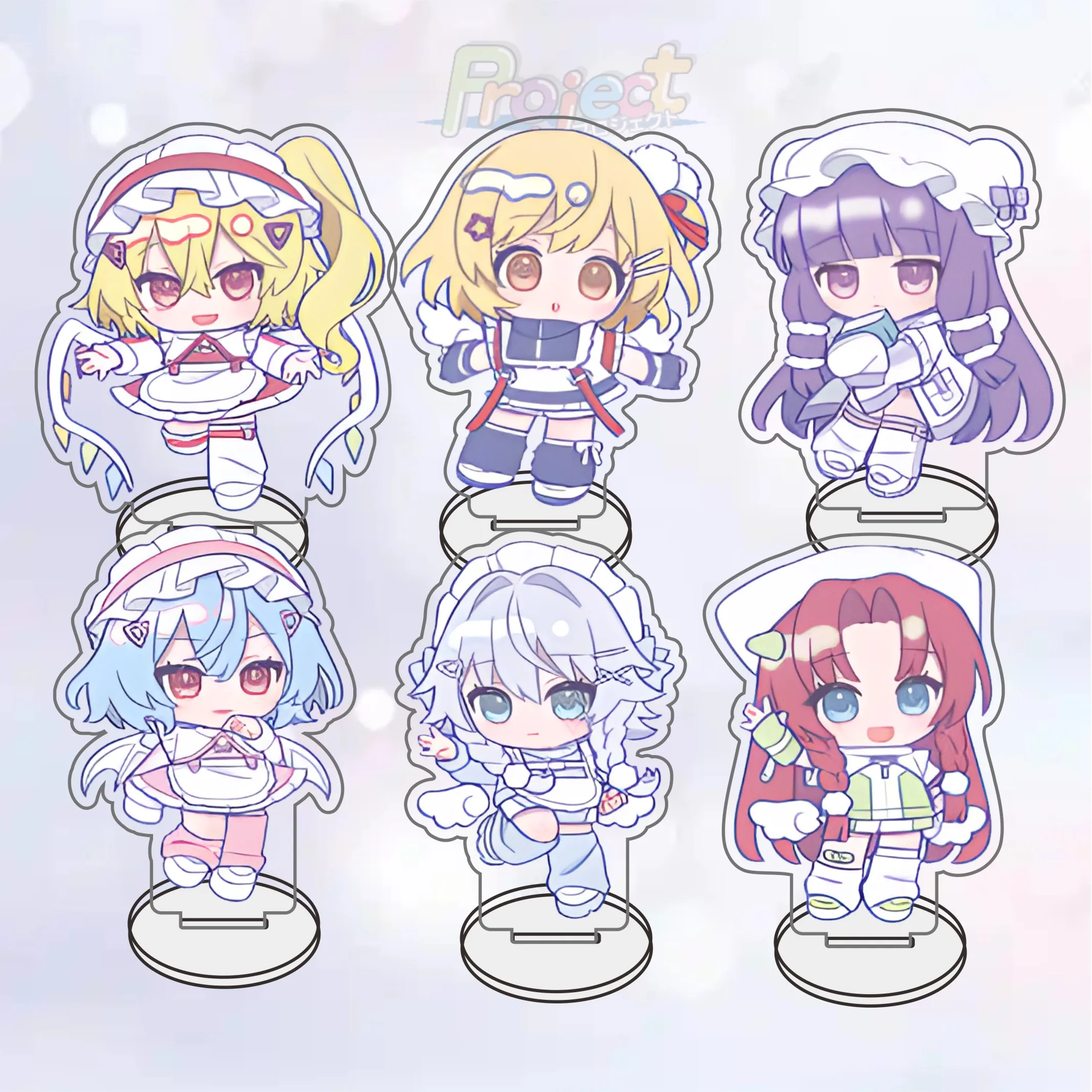 Touhou Project Keychains Pendant Car Key Chain 10cmAcrylic Stand Fans Gifts cosplay Accessories Gifts