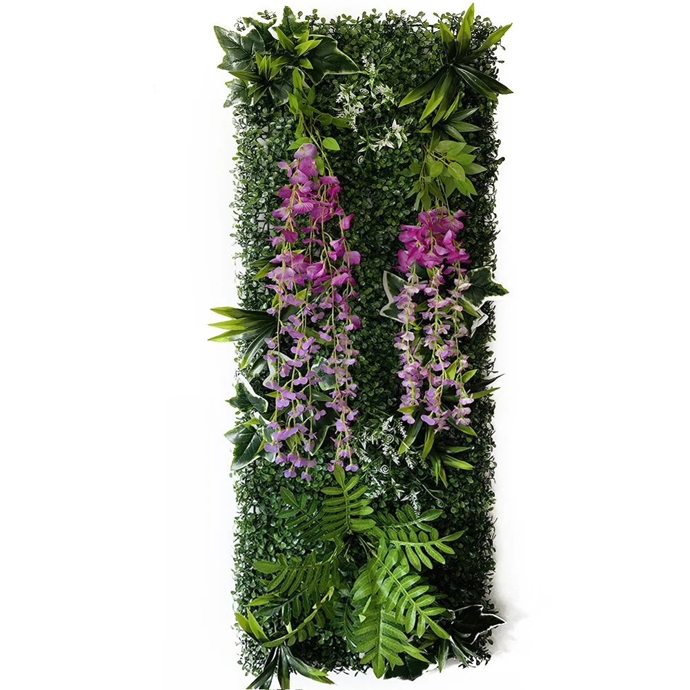 Neue Dekoration Künstliche Pflanze Wand Gras Panel Rasen Moos Matte Grün Garten Wand Dekoration Party Pflanze Gras Grüne Blätter – Detail 10