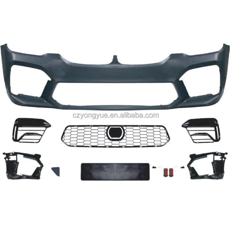 G30 Front Bumper Cover M5 LCI Bumper Upgrade 2021 M5 Front Bumper for 5 Series G30 G38 2017 2018 2019 2020