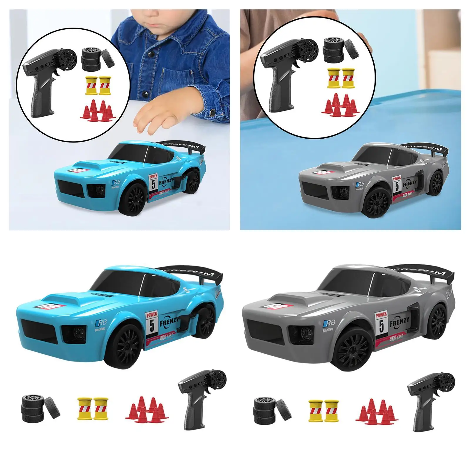 Modèle de voiture de course RC Drift Vore pour enfants, 1/24 GHz, garçons, filles, enfants, 2.4