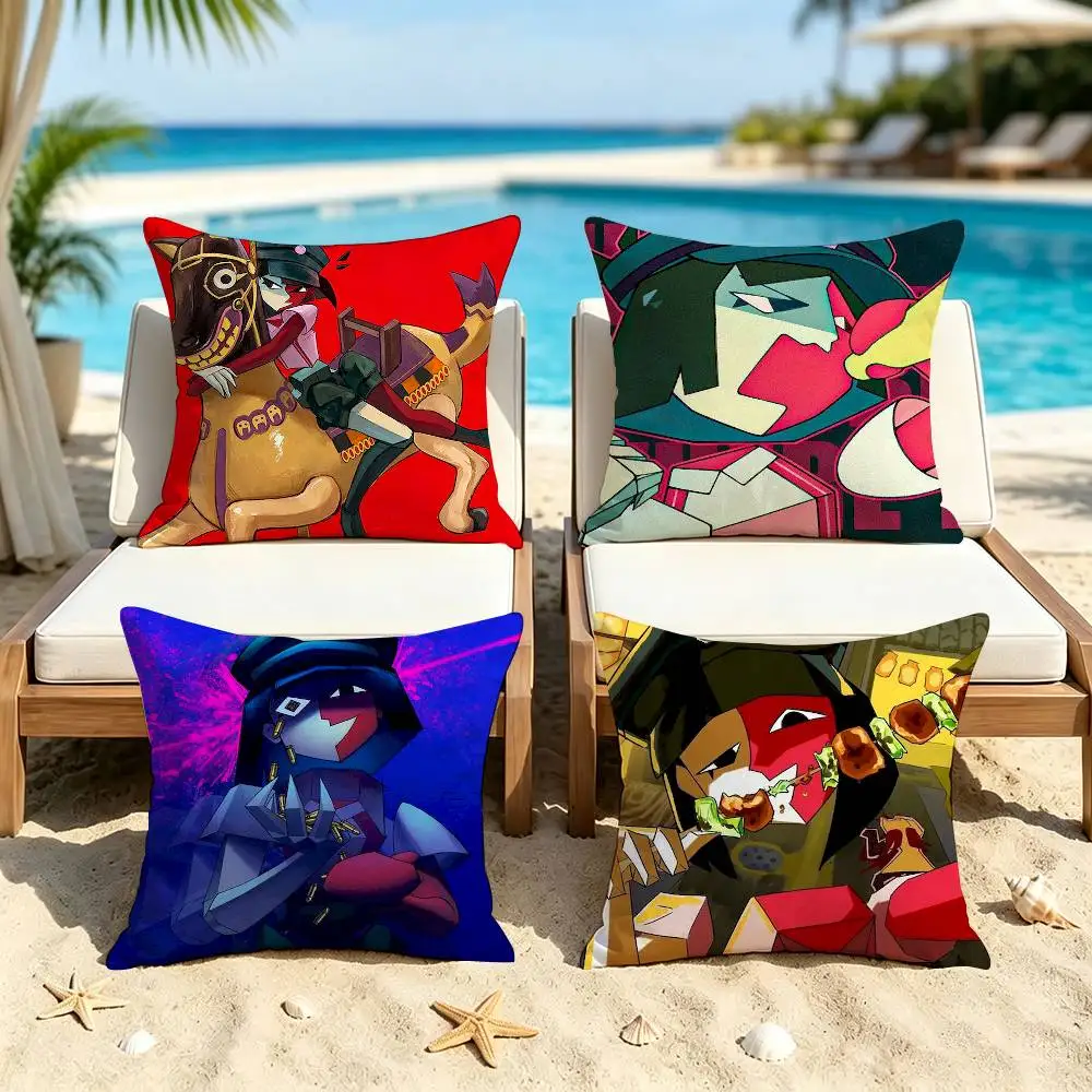 Cartoon Anime E-ENA D-Dream BBQ Square Pillow Case Multi Sizes For Car Home Bedroom Decor Custom Valentine Gifts