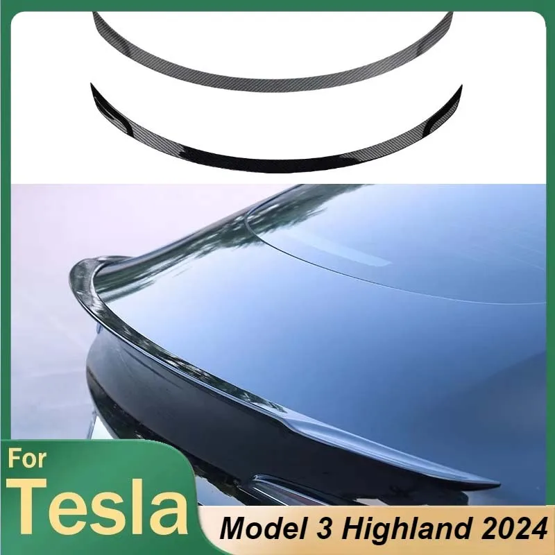 

Car Spoiler Trunk Tail Wing Original High-performance For Tesla Model 3 Highland 2024 ABS Auto Exterior Accessories