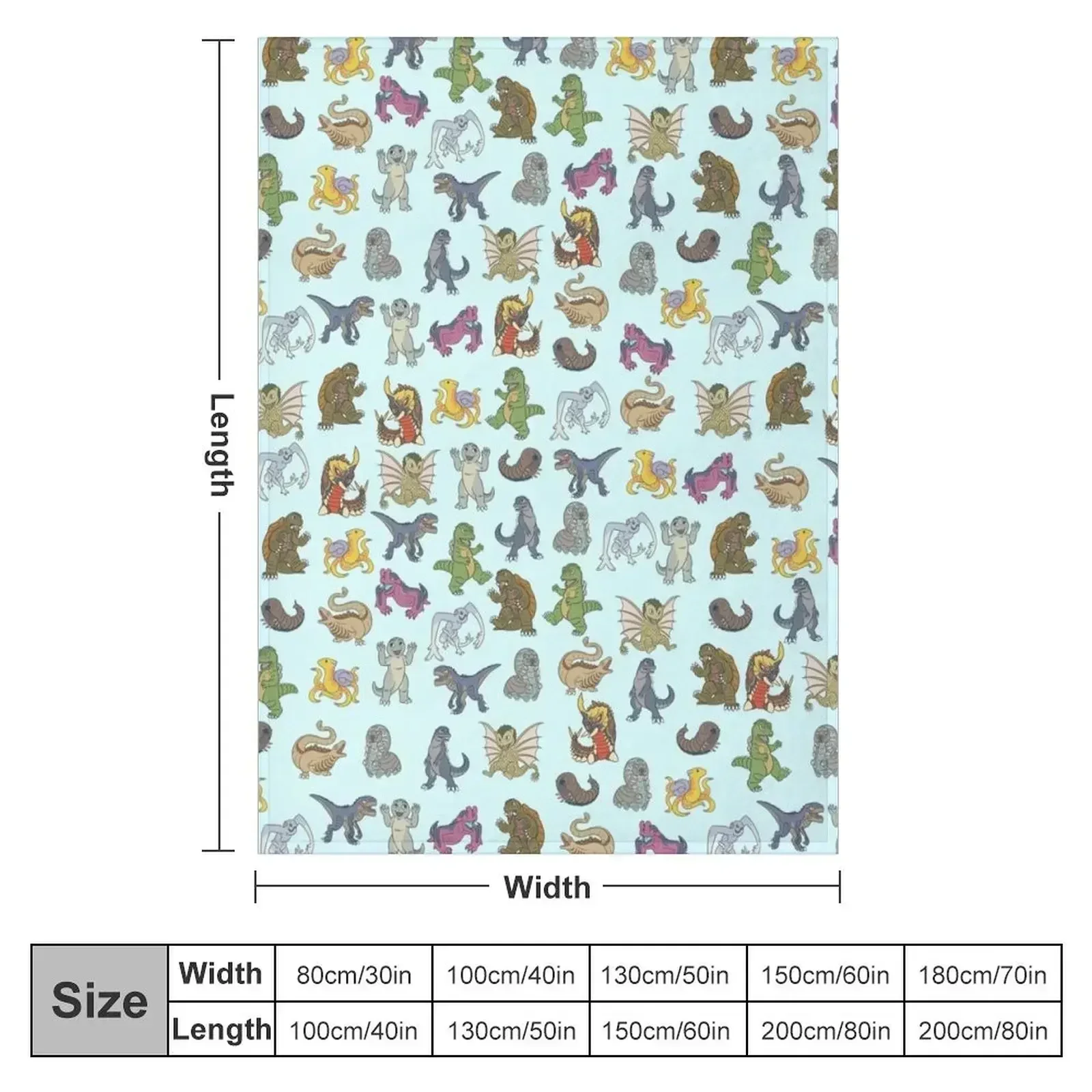 Kaiju Babies Throw Blanket Luxury Designer Luxury Thicken Designers Blankets