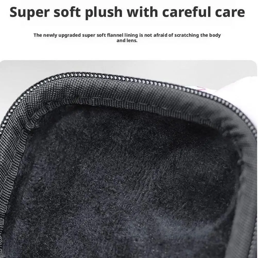 Per DJI Osmo Nano Custodia rigida in pelle PU Borsa con cerniera antiurto Custodia da viaggio antipolvere impermeabile per accessori per fotocamera Obiettivo