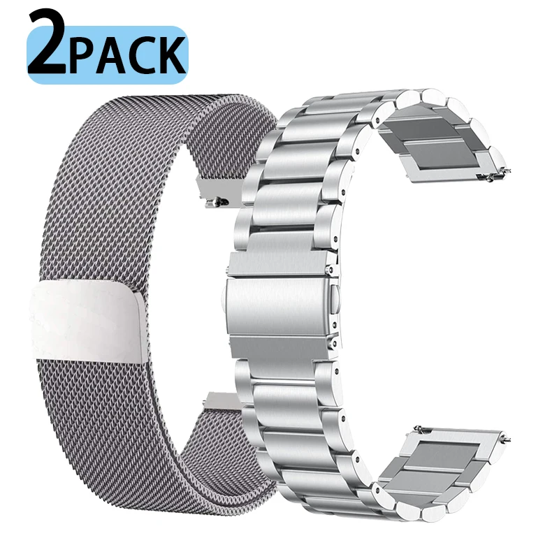 Pasek magnetyczny do Haylou GST/RT LS05S/RT2 LS10/RS3 LS04/RS4 LS12/LS02 Plus/RS4 smartband z zegarkiem stali bransoletki ze stali