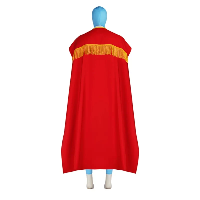Disfraz de Cosplay de la Película Mexicana Nacho Libre, Máscara de Lucha Libre, Uniforme, Traje con Capa Roja, Mono, Disfraz de Halloween 158gj