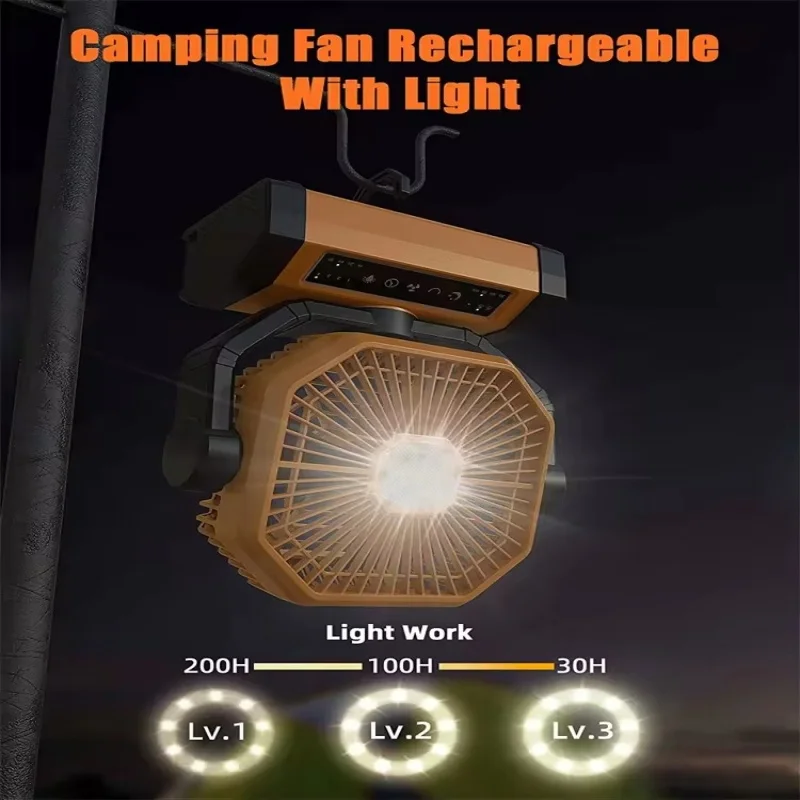 Can Be As A Power Bank Portable Hurricane Emergency 40000mAh High Capacity Battery Outdoor Tent Battery Fan