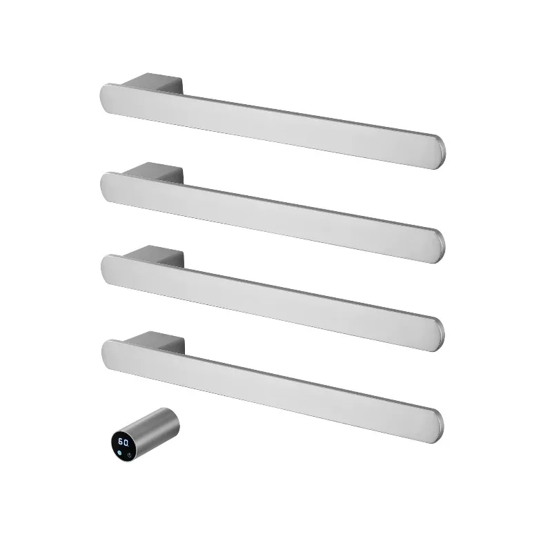 Smart Thermostatic Concealed Electric Heated Towel Rail Commercial Grade Architectural Drying Rack Heater Hotel