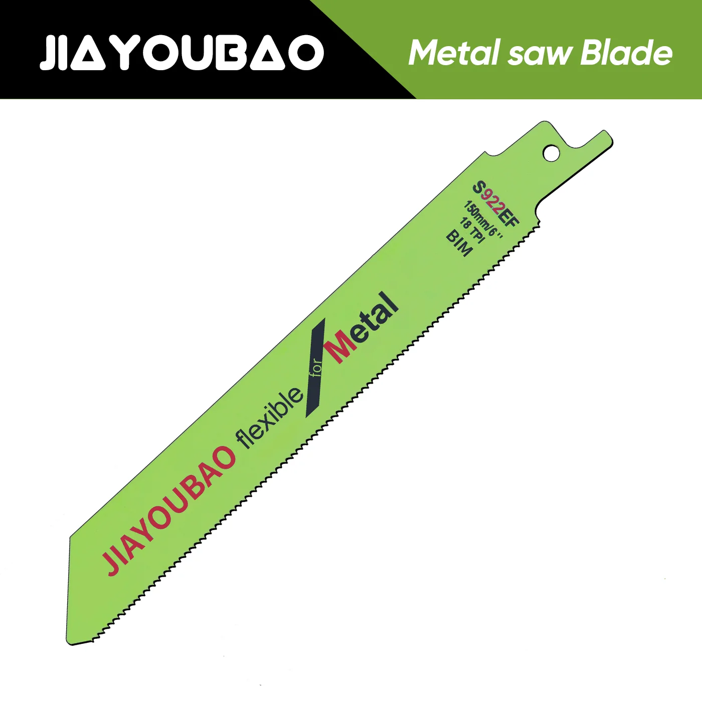 8 قطعة 6 بوصة 18TPI مرنة واجب المعادن قطع شفرات المنشار الترددية ، لقطع المعادن سريع مستقيم ، الأنابيب الصلبة ، الملامح #2