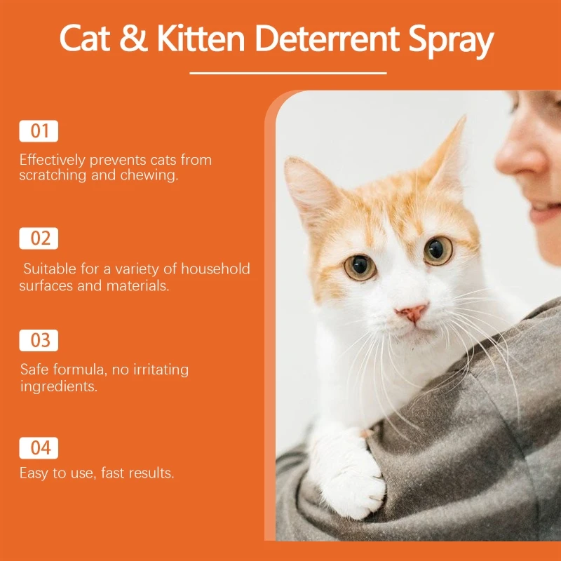 Cats Sprays Deterrents Anti-Scratch Cats Training Sprays Indoor & Outdoor Use