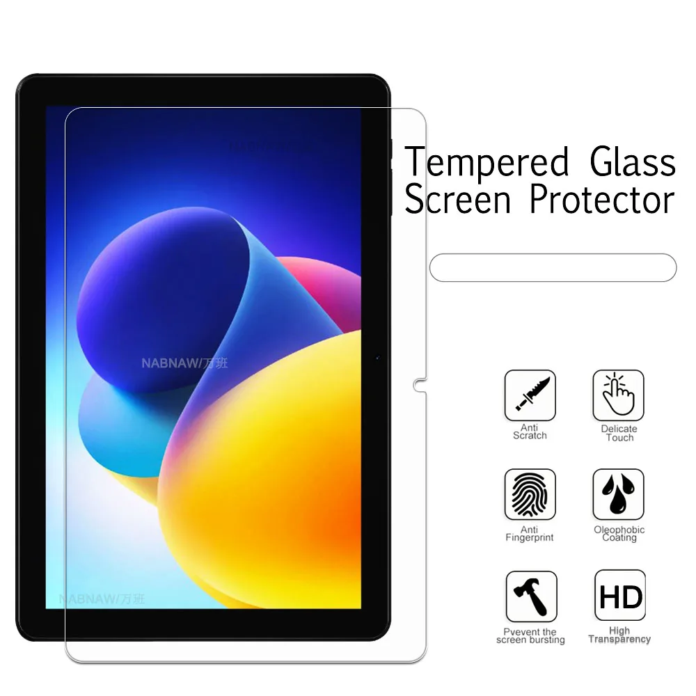 2 Pieces Transparent Hard Film HD Tempered Glass Scratch Proof Screen Protector For DOOGEE T30W Tablet 10.1-inch