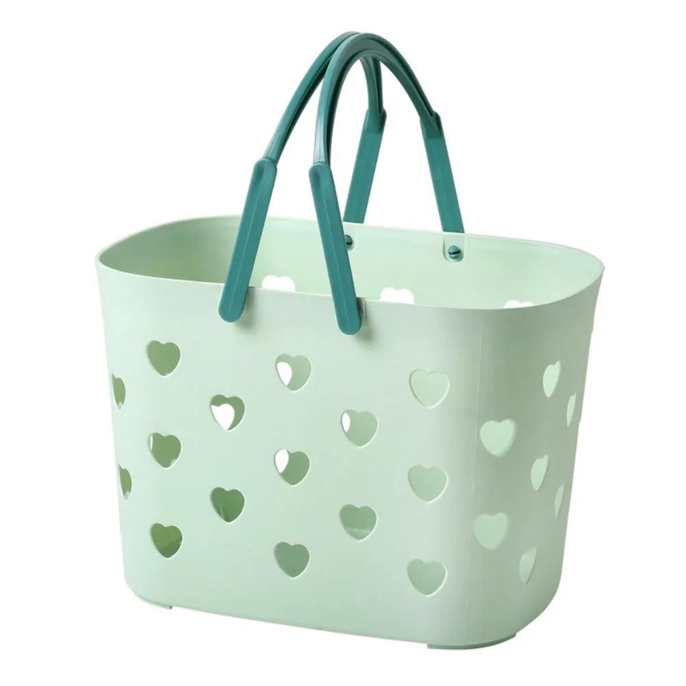 Plastic Shower Basket Large Capacity with Handles College Dorm Organizer Stackable Space Saving Drainage Toiletry Basket