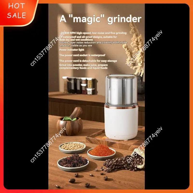 مطحنة القهوة الكهربائية القهوة ومطحنة التوابل مطحنة الفولاذ المقاوم للصدأ الكهربائية للأعشاب الفول السوداني الحبوب الفاصوليا الاتحاد الأوروبي التوصيل A62X