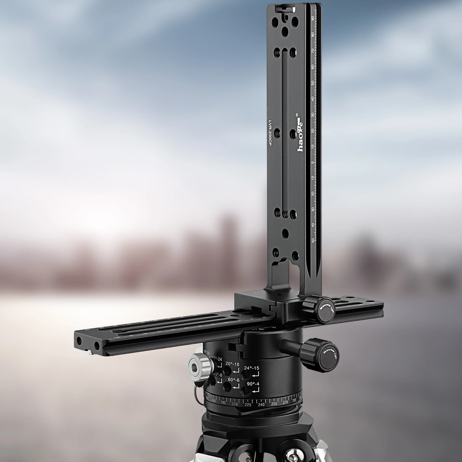 Haoge Quick Release Vertical L Plate Set for Panorama Panoramic Head Fit Arca Swiss Sunwayfoto Markins Sirui Kirk RRS Benro CP