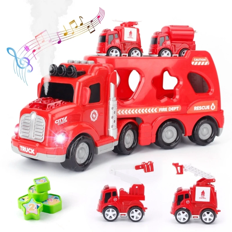 어린이를위한 C9GB Missing Construction Car Toy는 유아 재미를위한 안전한 플라스틱 음악으로 상상력과 훌륭한 모터 기술을 개발합니다.