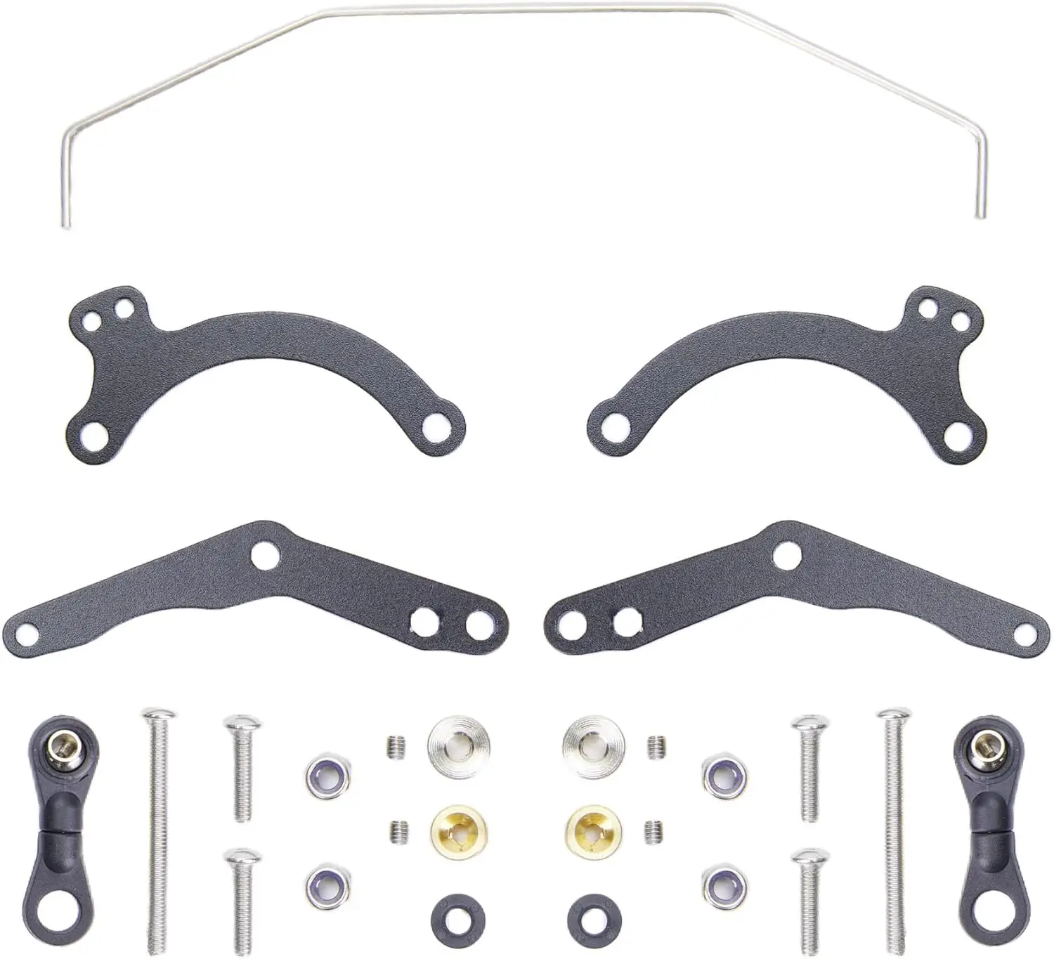 

Adjustable Aluminum Rear Anti Roll Bar Stabilizer Bar Assembly for Tamiya 1/10 2WD ORV Chassis Mud Blaster/Monster Beetle/Blackf