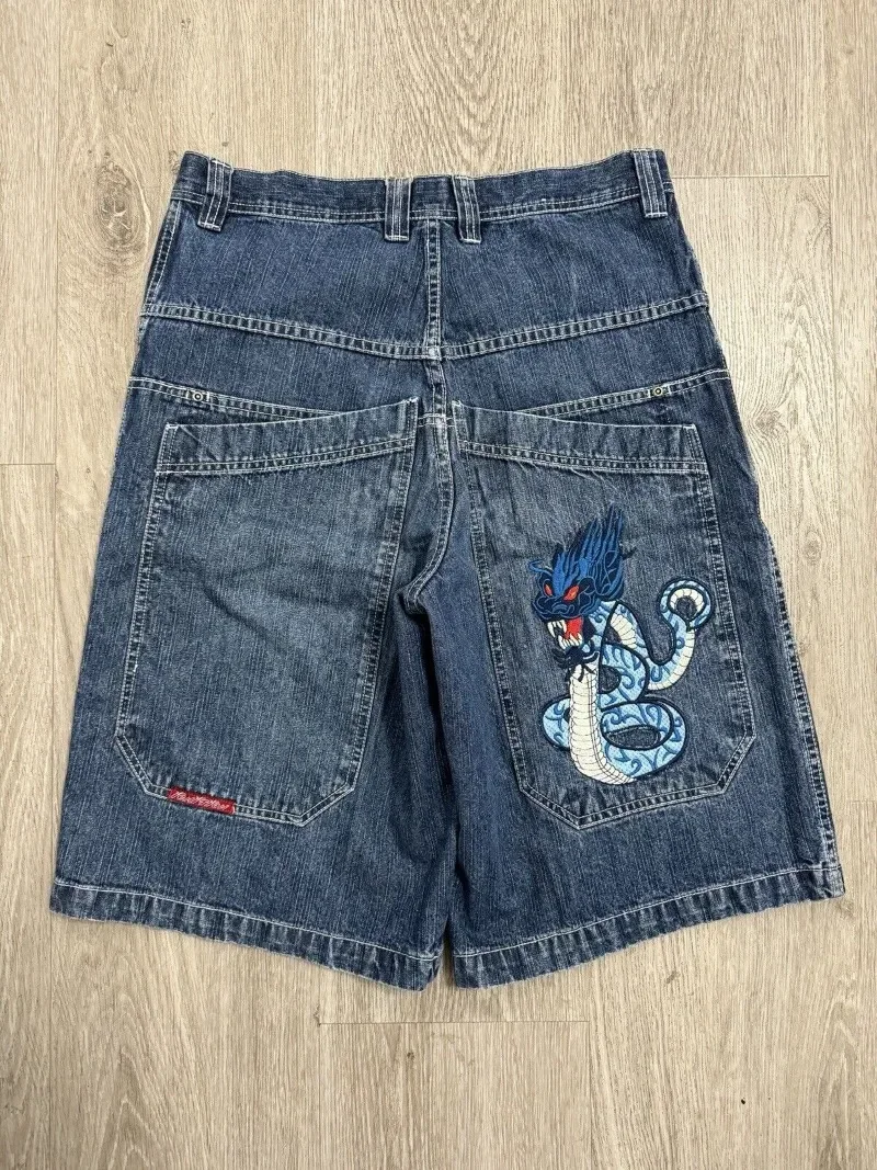 Y2K Shorts New Wash skull Printing Oversize Denim Shorts America Street Retro Hip Hop Goth Punk Gothic Women Men Wide Leg Pants