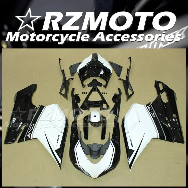 

New ABS Fairings Kit Fit for Ducati 848 1098 1198 Evo 2007 2008 2009 2010 2011 2012 2013 2014 Bodywork Set Custom Black White