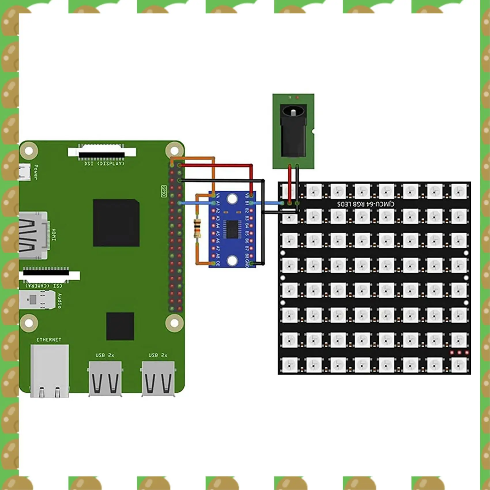 T36C 9 X U 64 LED Matrix Panel CJMCU-8X8 Module Compatible With For Arduino And For Raspberry Pi