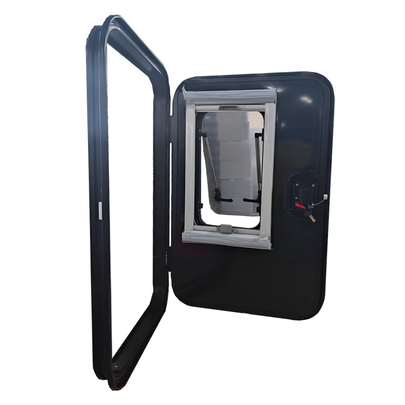 RV Door Manufacturer Aluminum Profile Teardrop Trailer Entry Doors With Venting Window For Camper Trailers
