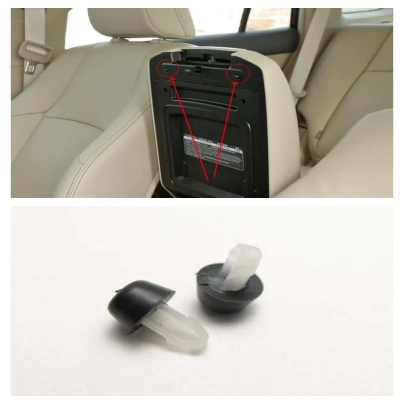 

2Pcs For Toyota Prado/Levin/Reiz/Camry/Land Cruiser Armrest Box Cover Cushioning Rubber Particles Automobiles Parts Accessories