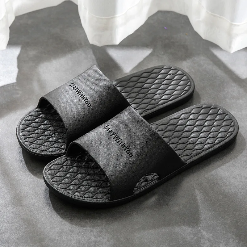 Men's Slippers EVA Non-slip Bathroom Slippers Soft Comfortable Home Summer Anti Slip Slippers Indoor Bathroom Slippers Flip Flop