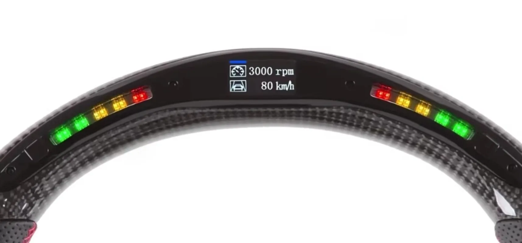 LED Carbon Fiber Racing Steering Wheel for G35 Titanium Style Custom Upgrade Replacement
