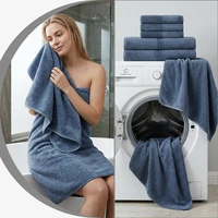 8-Piece Premium Towel Set, 2 Bath Towels + 2 Hand Towels + 4 Face Towels, Soft and Comfortable, Highly Absorbent, Machine Washable 2