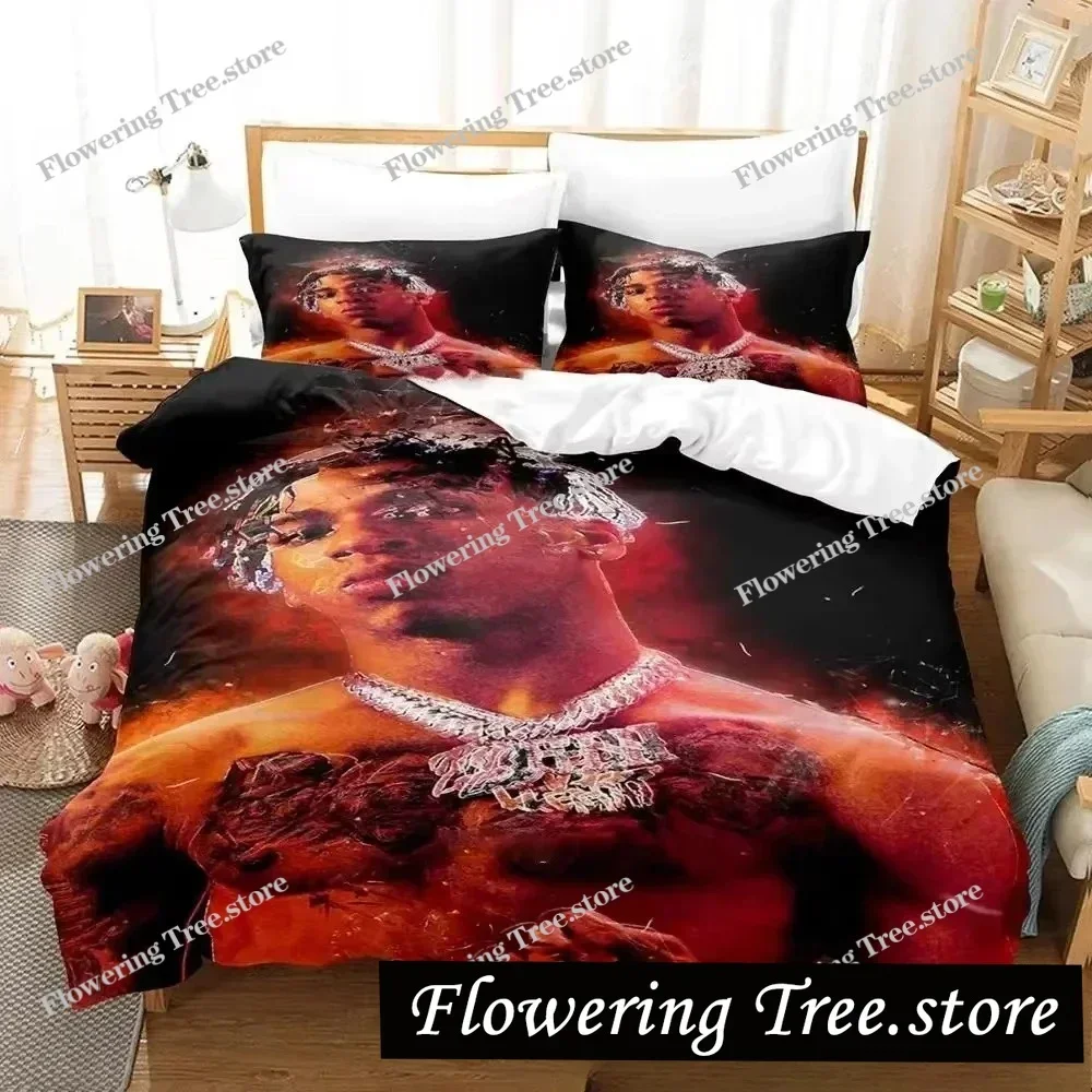 

3D Print NLE Choppa Rapper Bedding Set Boys Girls Twin Queen King Size Duvet Cover Pillowcase Bed boys Adult Home Textileextile