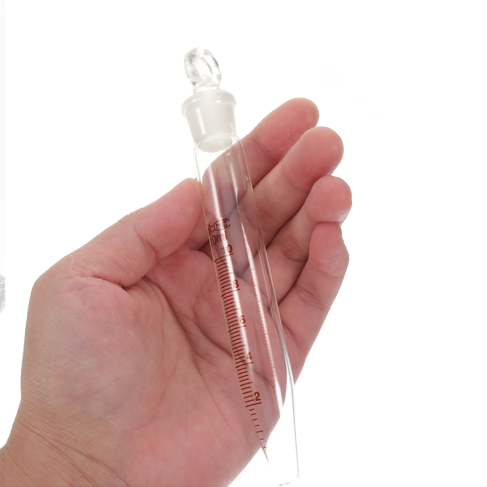 

2Pcs 10ml Centrifugal Tubes Safety Seal Cap Transparent Smooth Test Tubes Experimental Use Centrifuge Tube