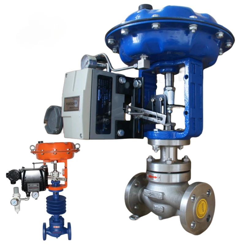 T86 Pneumatic Diaphragm Single Seated flange gas water single seated remote gas proportional flow control valve