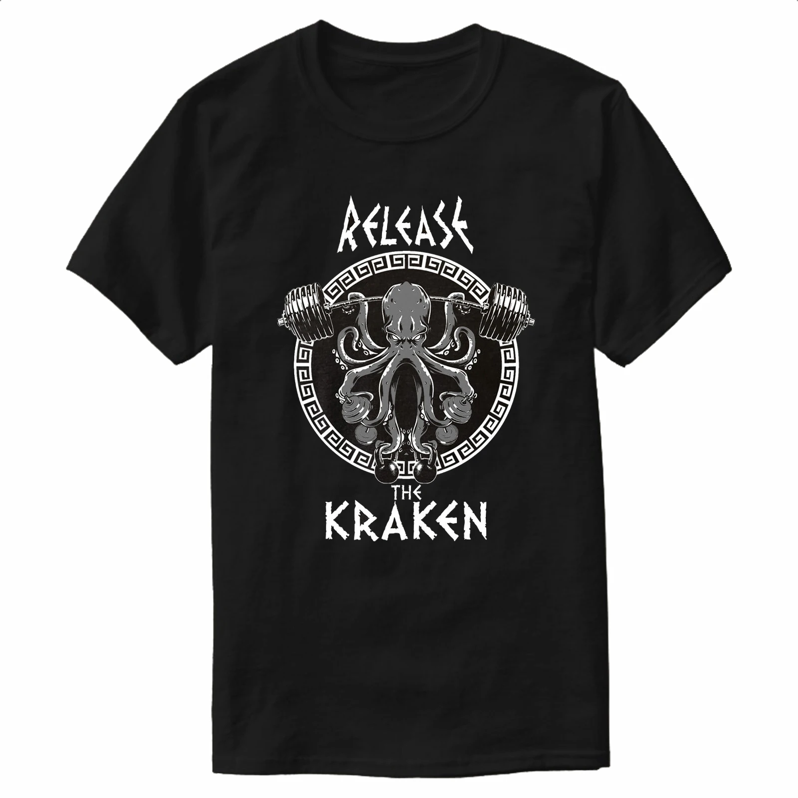 Interesting The Kraken Gym Deadlifter Fitness Training T-Shirt 100% Cotton O-Neck Short Sleeve Casual Mens T-shirt Size S-3XL