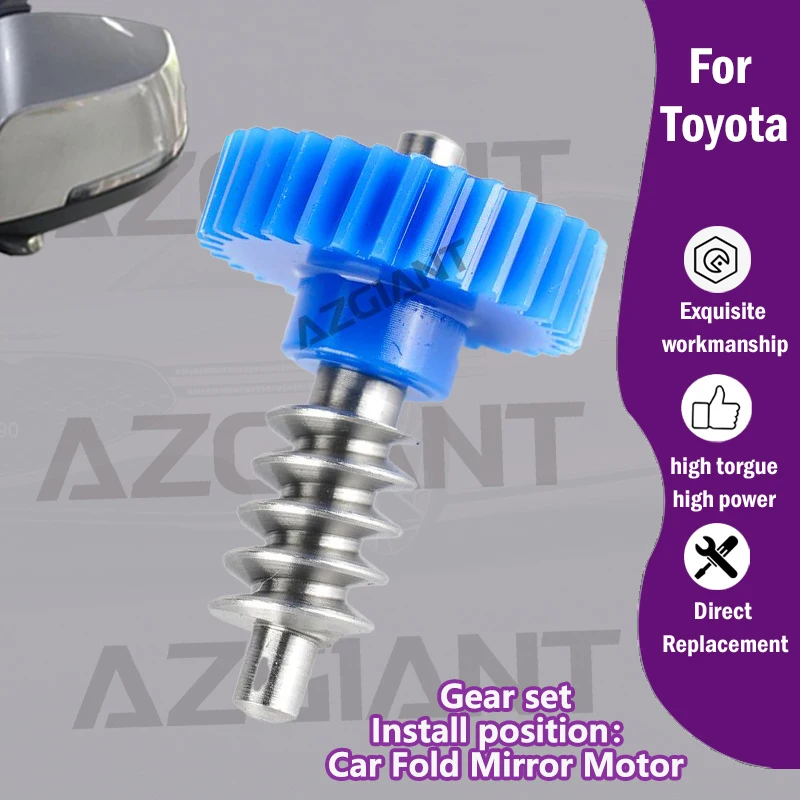 

1/5PCS AZGIANT For Toyota Kijang Innova/Qualis/Zace 2005-2015 Car 30T gear of Exterior Auxiliary power folding mirror R L motor