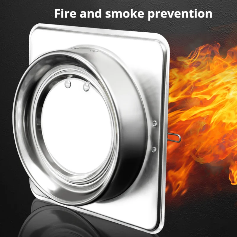 Stainless steel range hood check valve range hood fire prevention