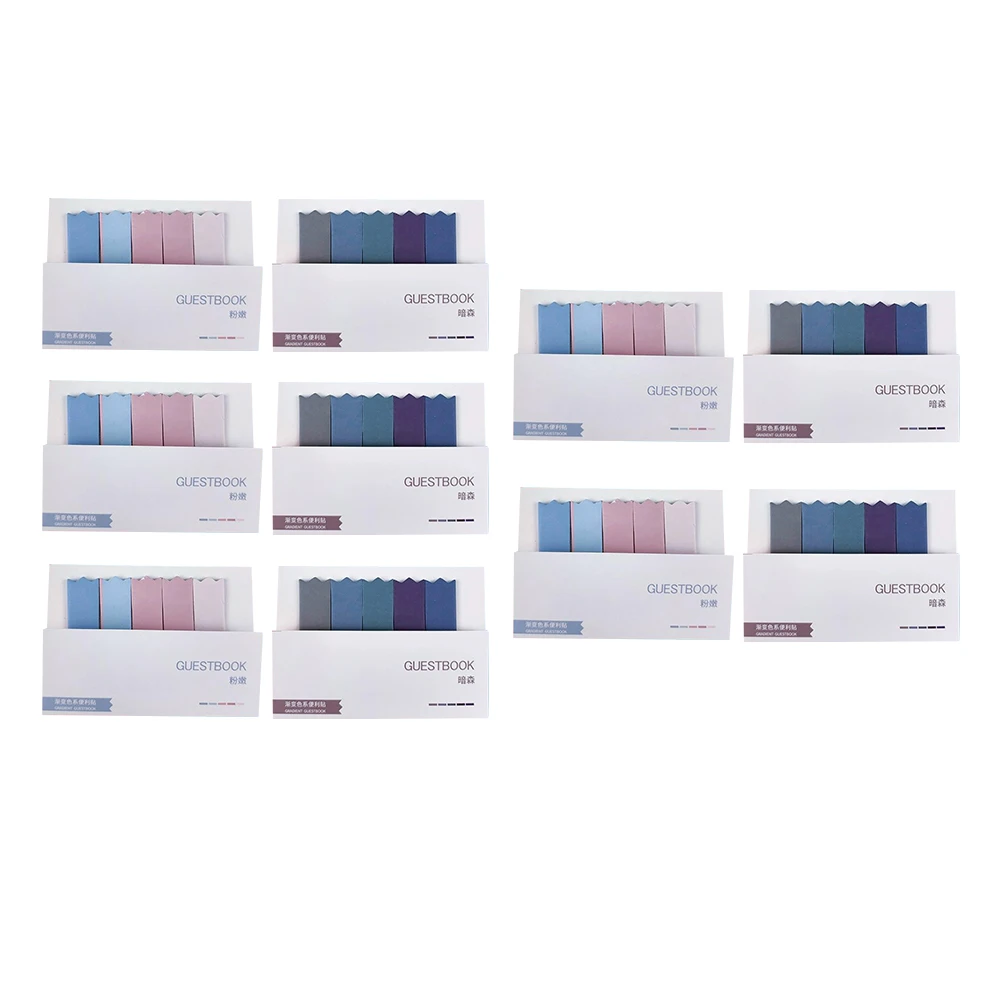 

10pcs Sticky Memo Note Page Marker Tabs Writable Book Tabs Self-Adhesive Colorful Page Mats For School Office Home