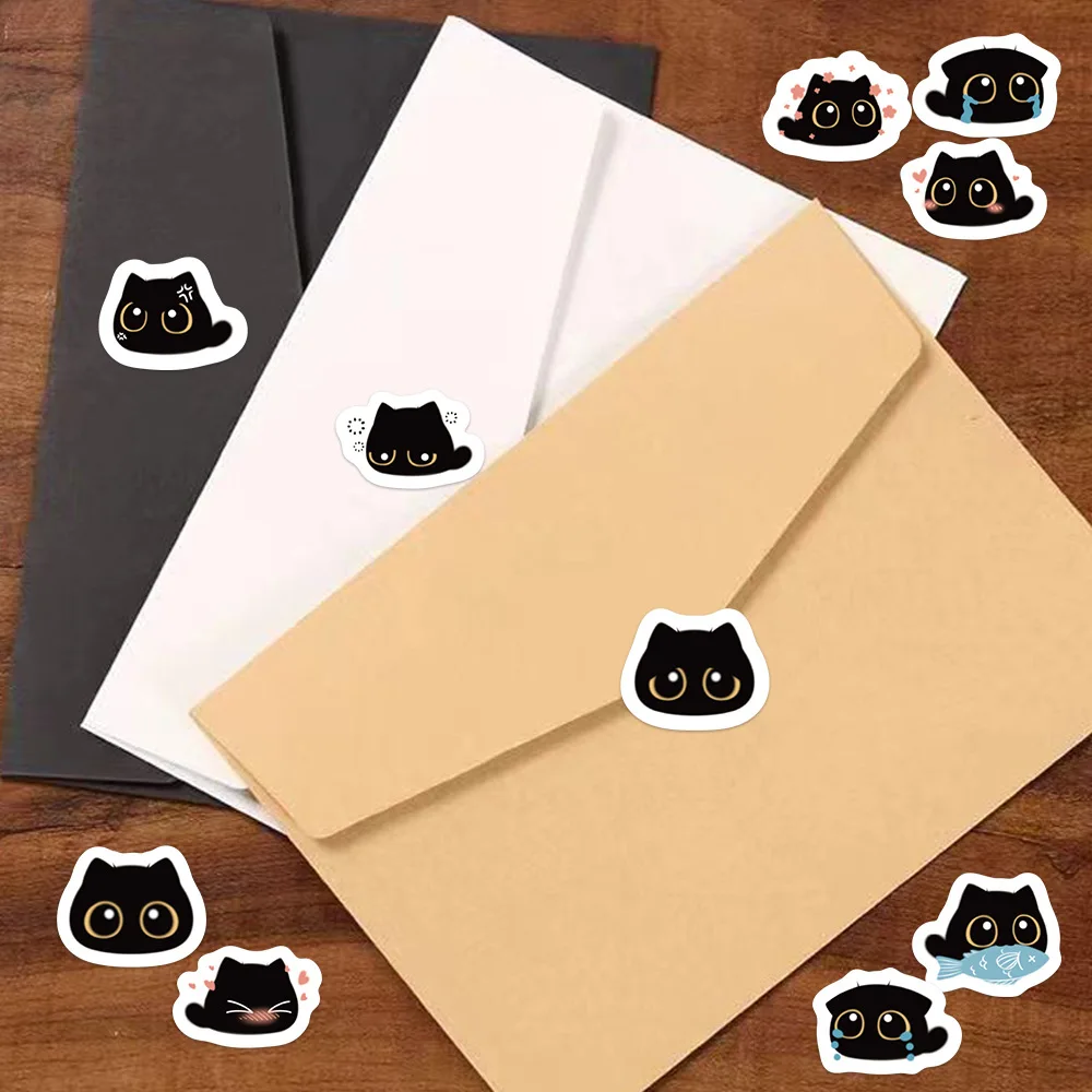 500Pcc/roll Cute Cat Stickers Creative DIY Envelope Sealing Stickers Stationery Children Reward Decor Stickers image 4