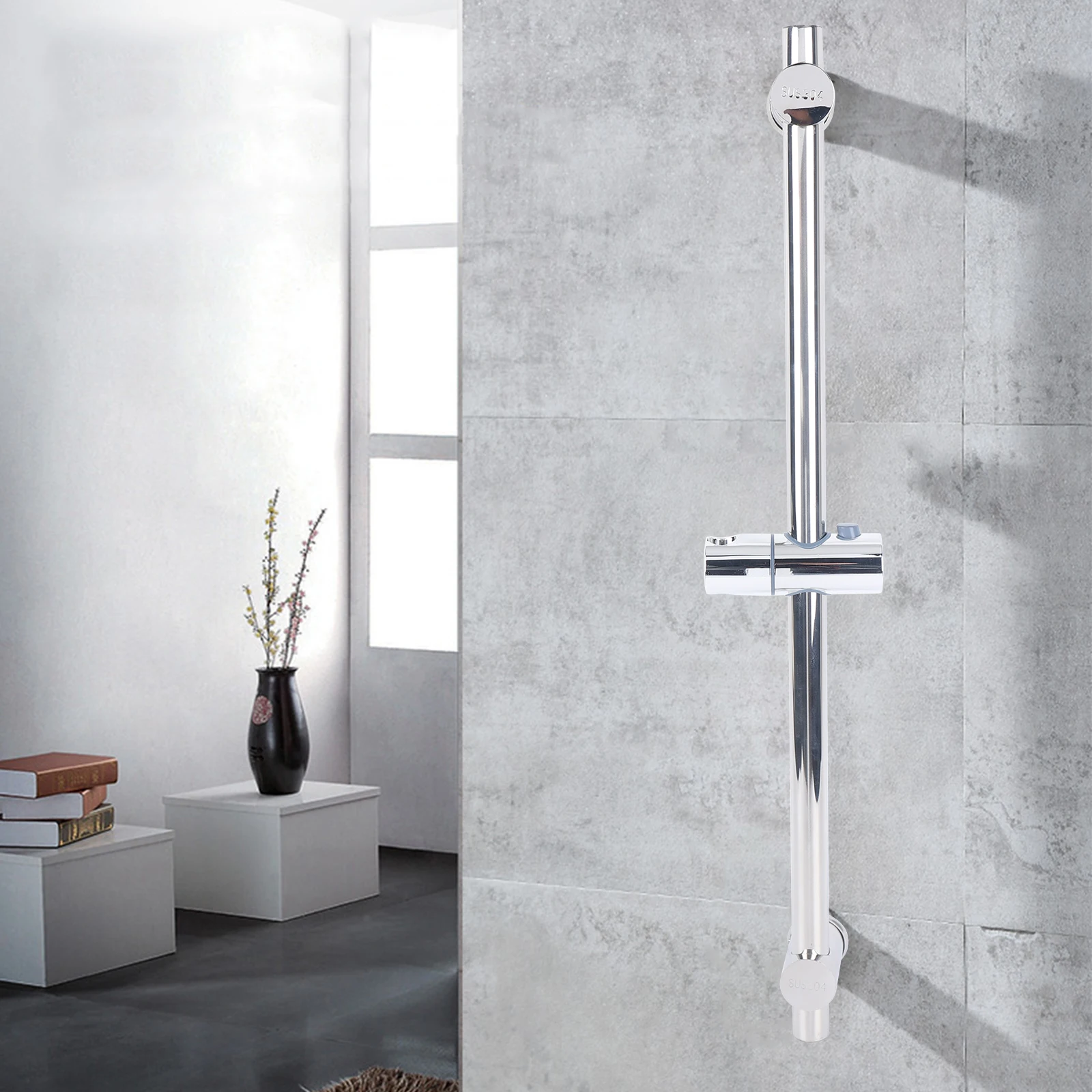 304 stainless Steel Bathroom Tool 25.98 In Adjustable Sprinkler Lifting Rod Shower Slide Bar