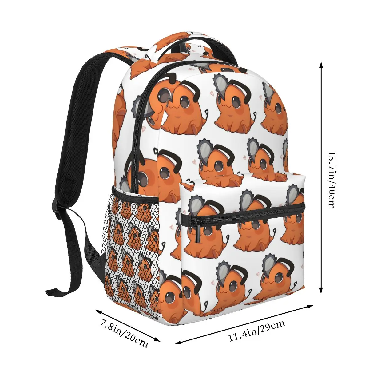Cute Chainsaw Puppy Kawaii Devil Creature Backpack Hot Sale Daypack Large Capacity BookBag School Bag Shoulder Bags Men Women