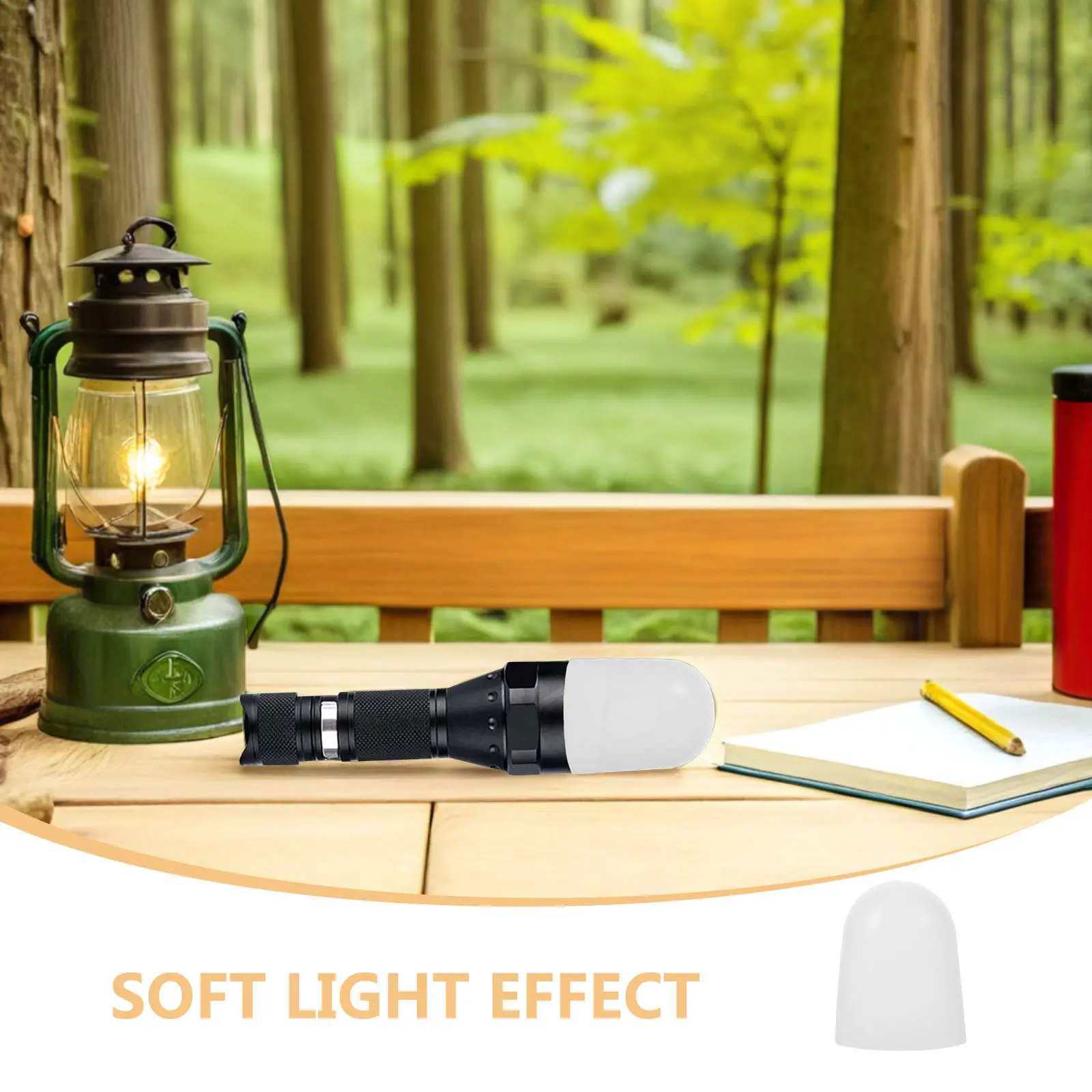 2 pcs LED Diffuser Cover Flashlight Cap Soft Silicone Halloween Christmas New Year Diffuser Lamp Cover Diffuser Lamp Shade
