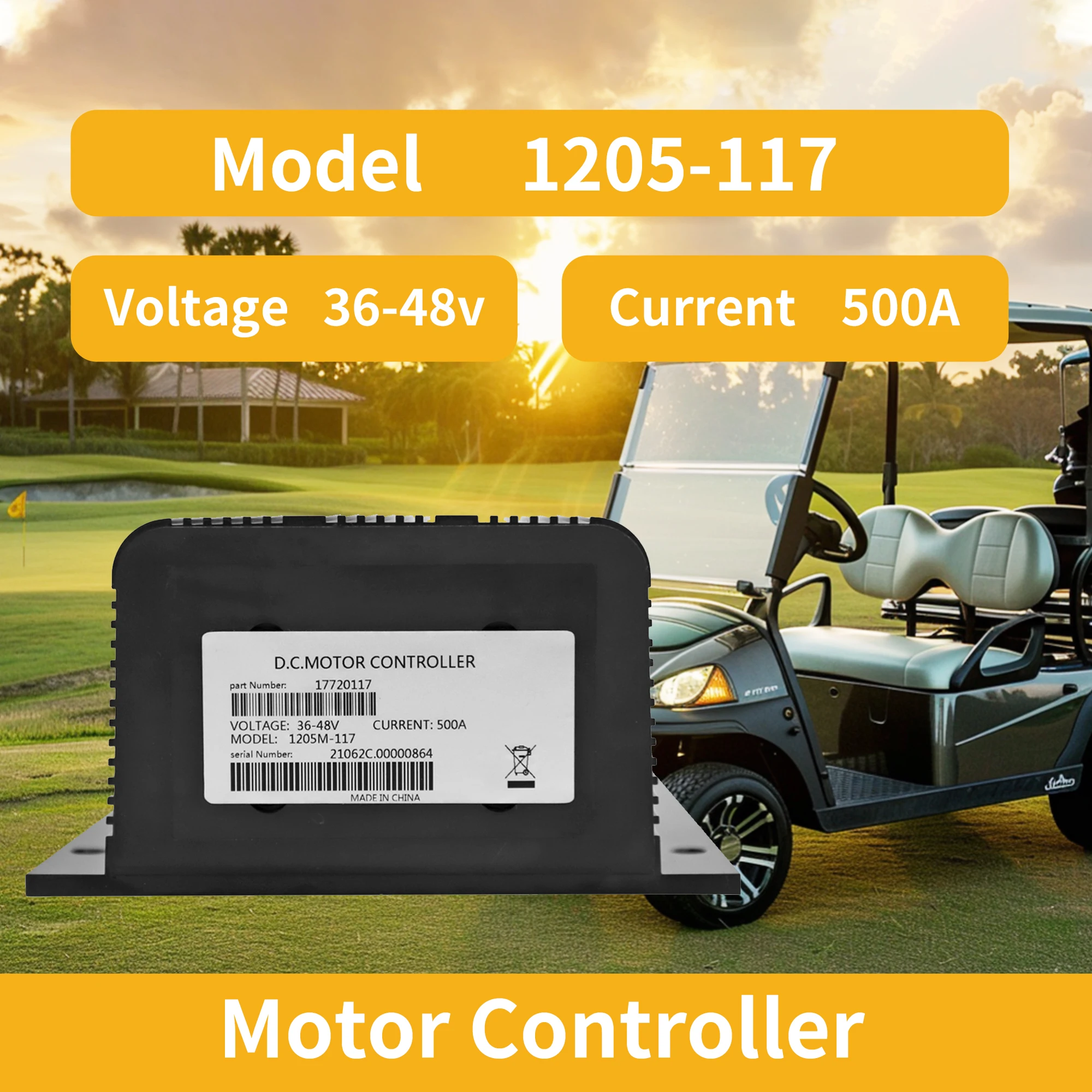 

36V 400A 0-5k Controller 1016674 for Curtis Club Car DS Golf Cart 1980-1995 1205-113 DC Motor Controllers