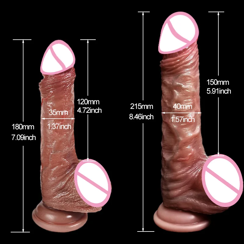 Sliding Foreskin Realistic Dildo Real Skin Silicone Penis Suction Cup Strap On Women Female Masturbator Lesbian Dick Sex Toys