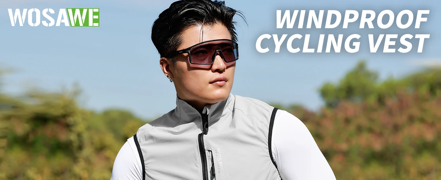 WOSAWE Unisex Fahrradjacke Wasserabweisend Leichtgewicht Herren Windbreaker Doppelreißverschluss YKK Reflektierend – Detail 12