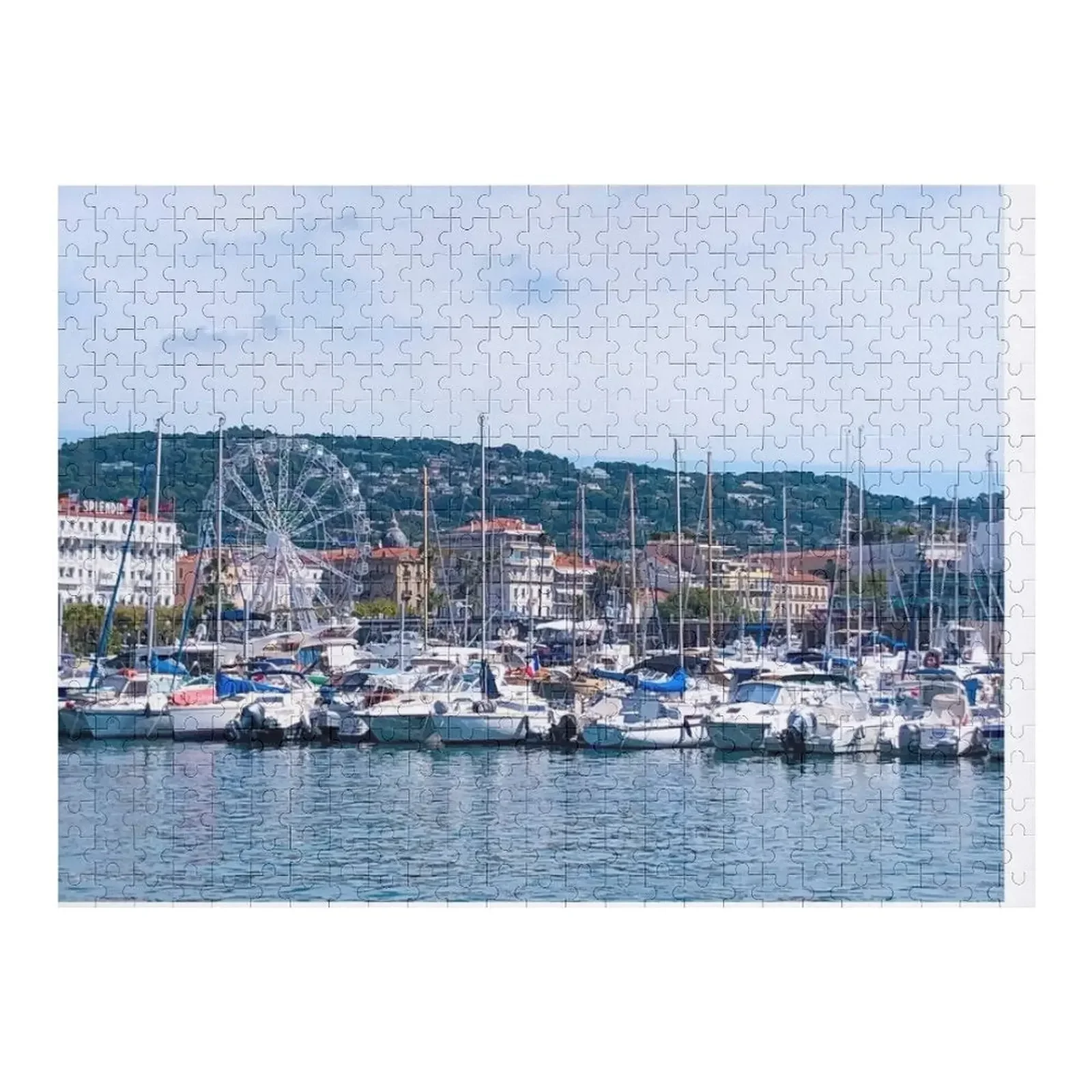 

The Port View at Cannes Пазл на заказ Деревянный персонализированный детский деревянный пазл для взрослых