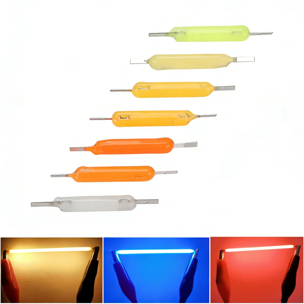 Ceramic Hard LED Filament DC3V 18.5mm 26mm 38mm 54mm 68mm Edison Bulb Lamp Parts Diode DIY Lamp Beads Accessories Party Decor