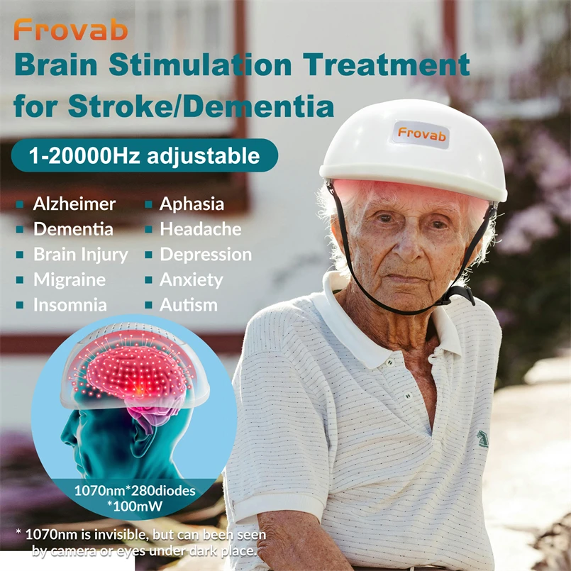 

Mental Illness Treatment Alzheimer's Red Light Helmet Infrared Medically Proven Technology Photobiomodulation Improves Memory