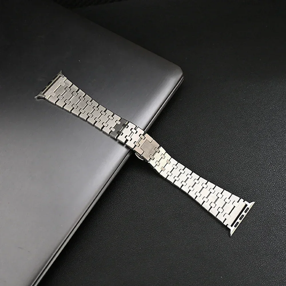 Luxury Metal Band For Apple Watch 9 Ultra 2 49mm 41 45mm Stainless Steel Strap Correa for iWatch Series 9 8 7 6 SE 40mm 42 44mm